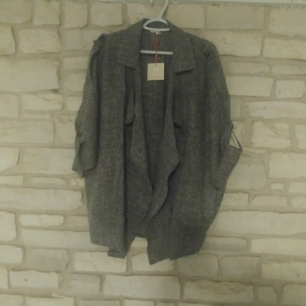 Black/Gray Jacket/Cardigan - Picture 3 of 5